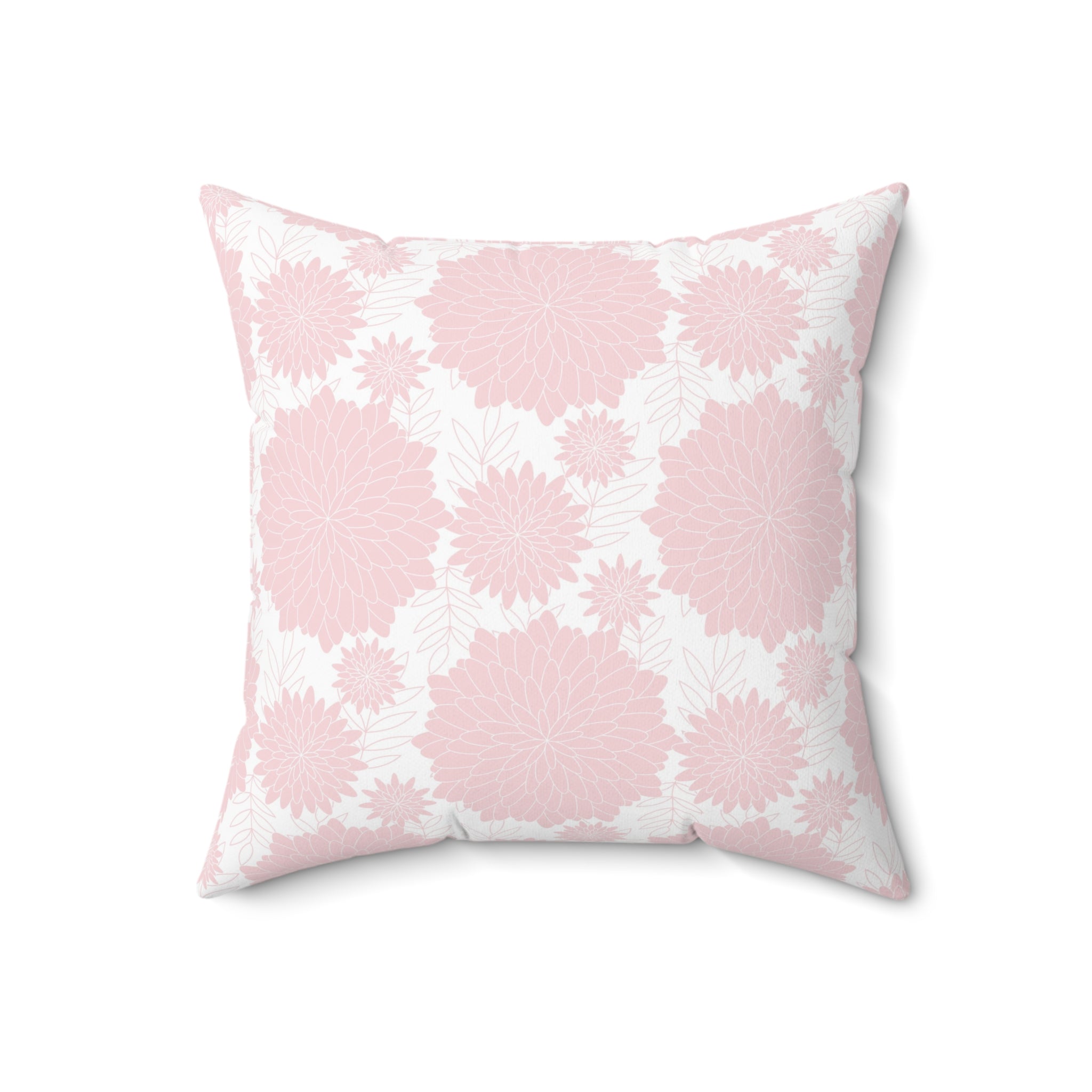 Valentine Pink Pattern/Spun Polyester Square Pillow - Enet Images