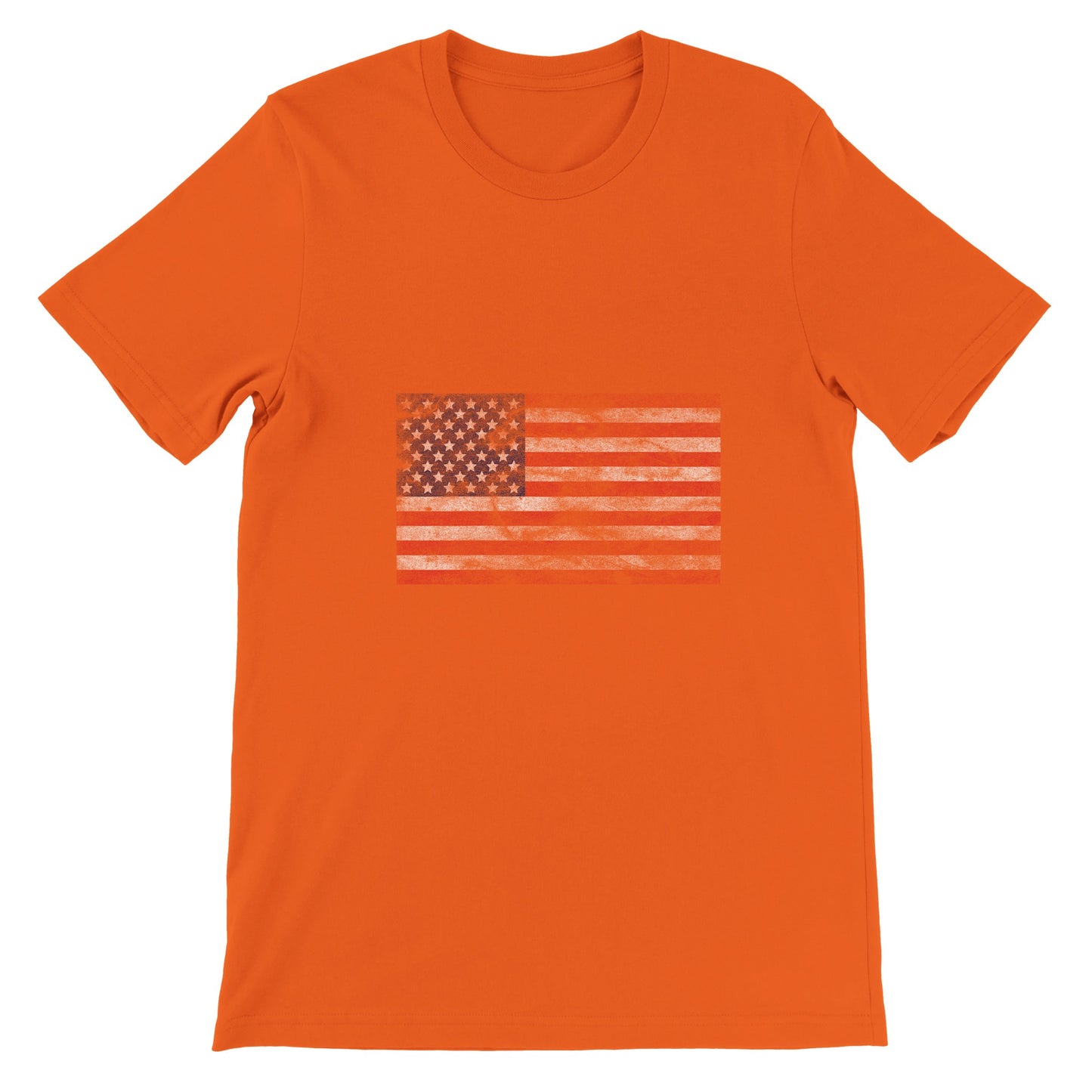 Budget Unisex Crewneck T-shirt/Vintage-American-Flag