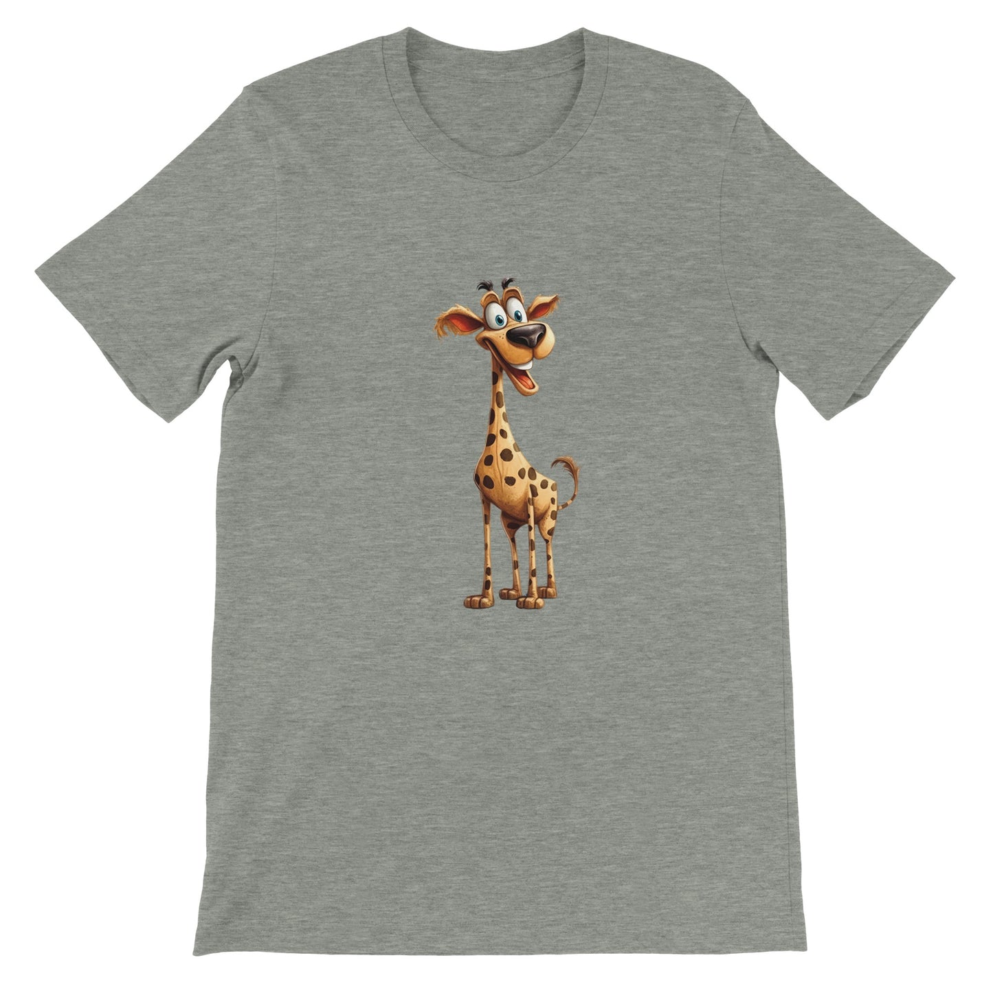 Budget Unisex Crewneck T-shirt/Happy-Giraffe