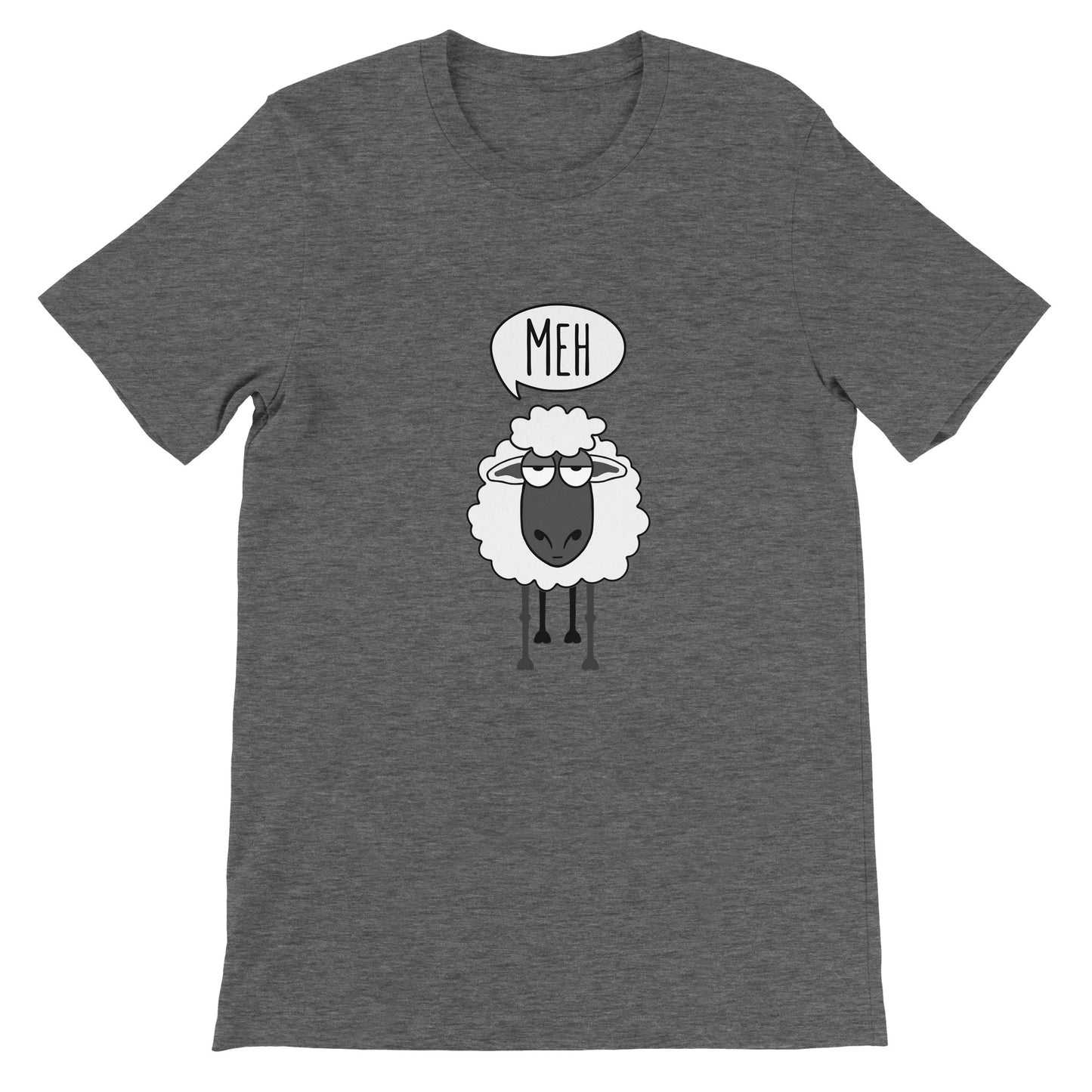 Budget Unisex Crewneck T-shirt/Sheep-Meh
