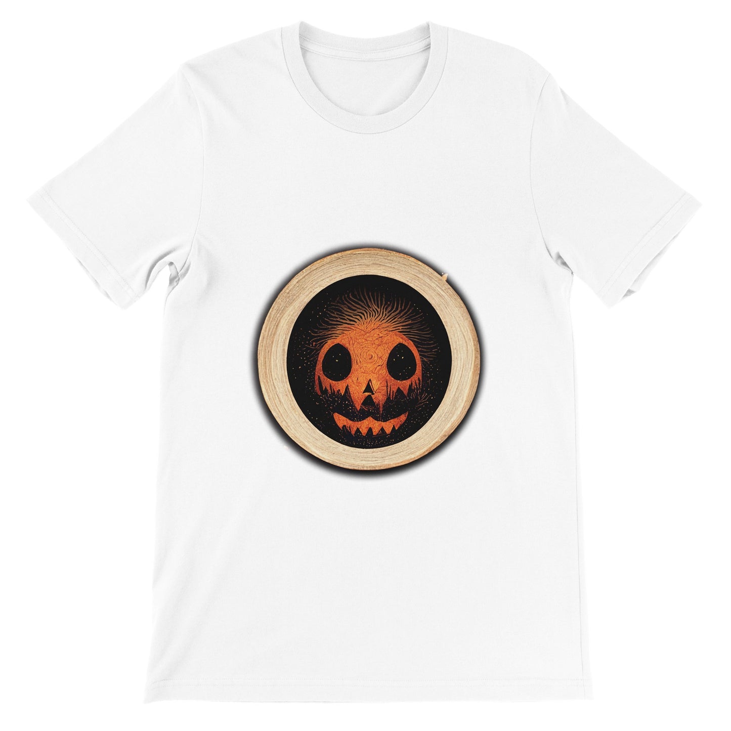 Budget Unisex Crewneck T-shirt/Halloween-Pumkin