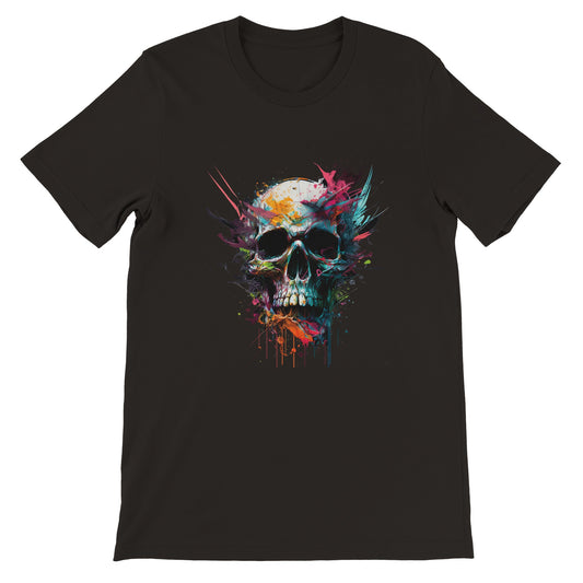 Budget Unisex Crewneck T-shirt/Skull-Art