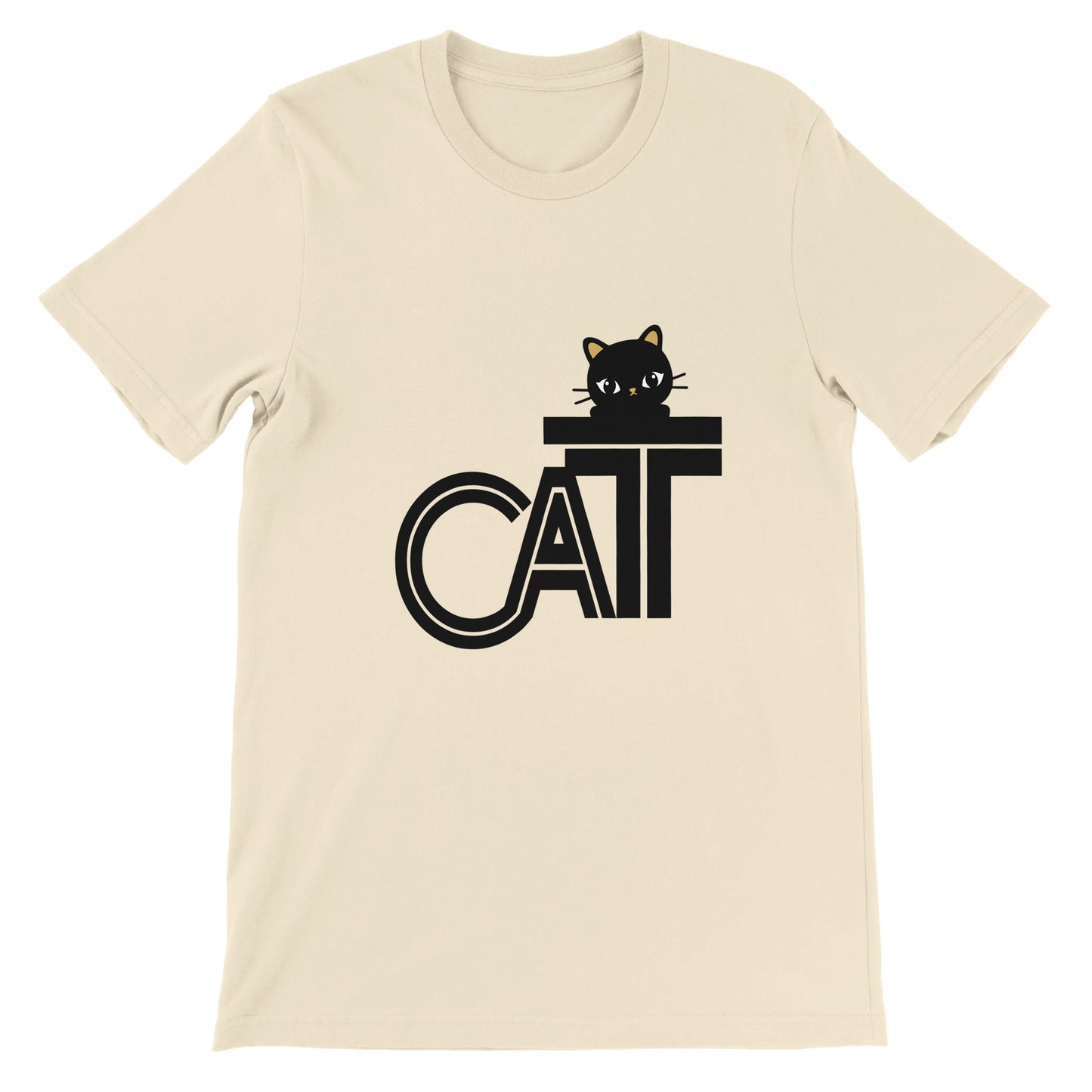 Budget Unisex Crewneck T-shirt/Cat-Funny