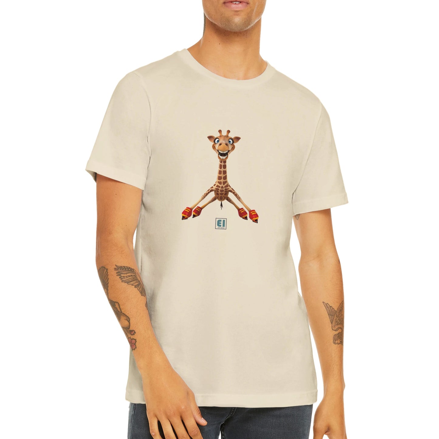 Budget Unisex Crewneck T-shirt/Giraffe-Skates