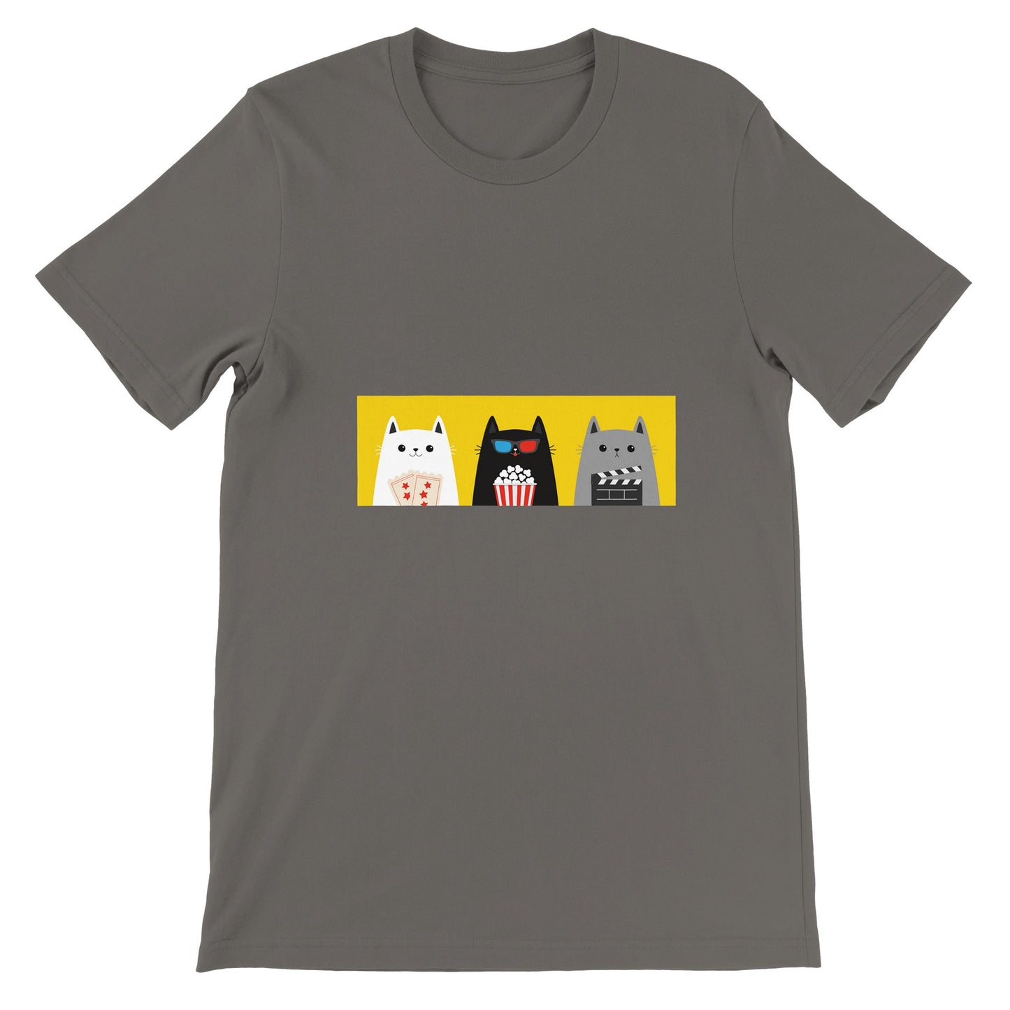 Budget Unisex Crewneck T-shirt/Three-Cats-Fellows