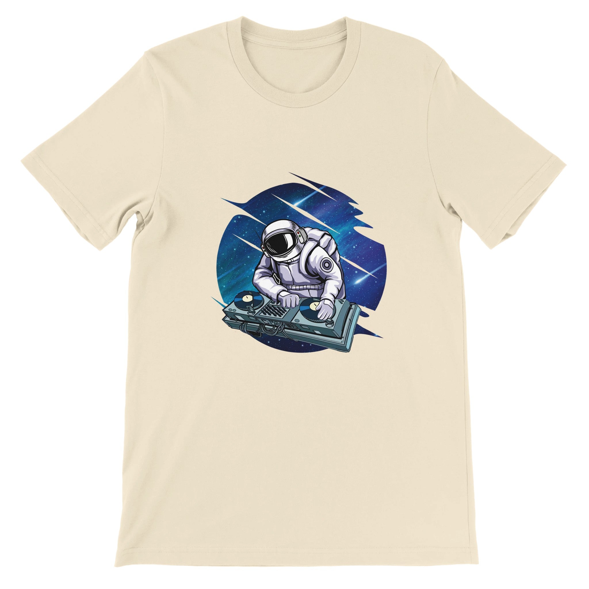 Budget Unisex Crewneck T-shirt/Astronaut-DJ - Enet Images