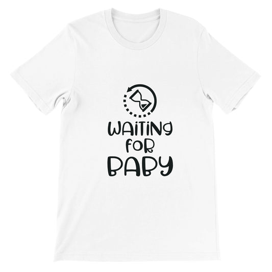 Budget Unisex Crewneck T-shirt/Waiting-For-Baby