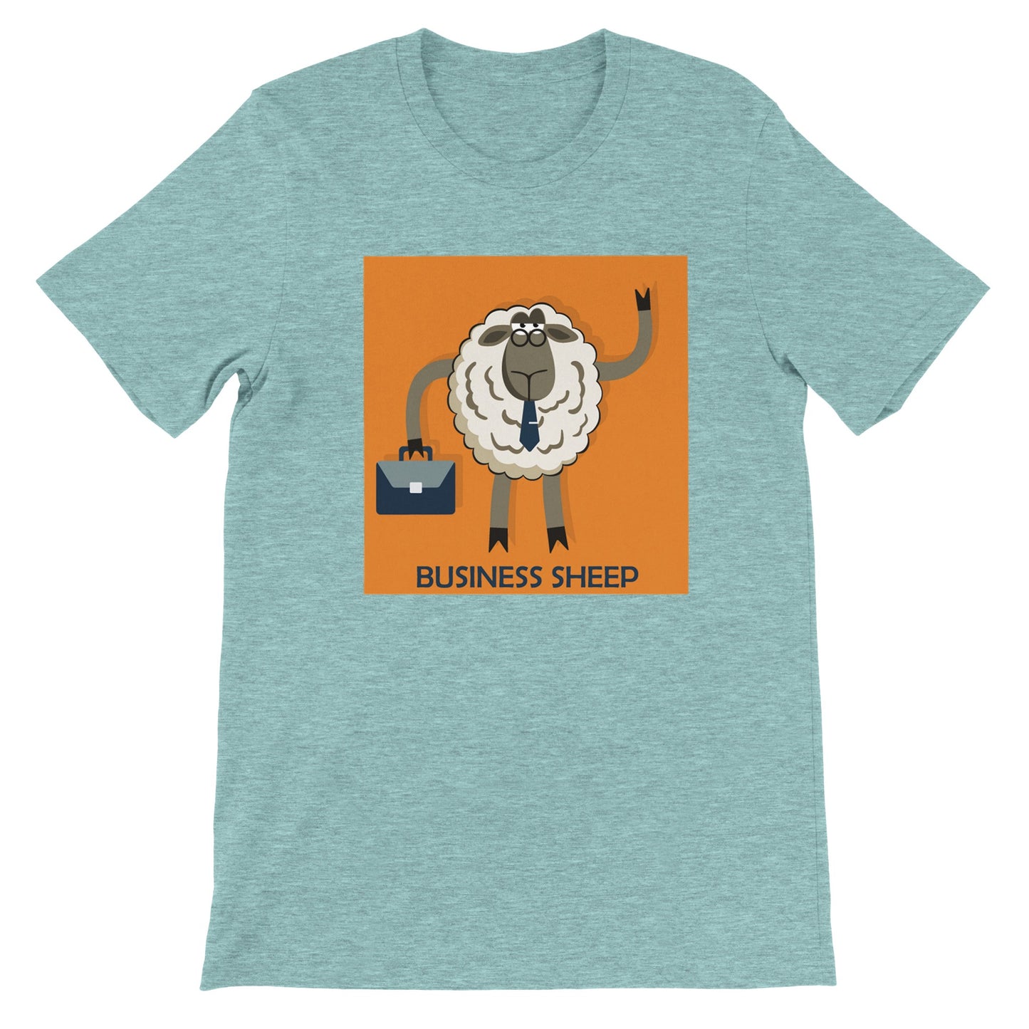 Budget Unisex Crewneck T-shirt/Businnes-Sheep