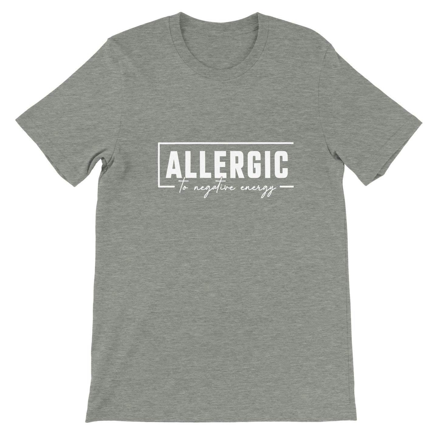 Budget Unisex Crewneck T-shirt/Allergic/To-Negative-People