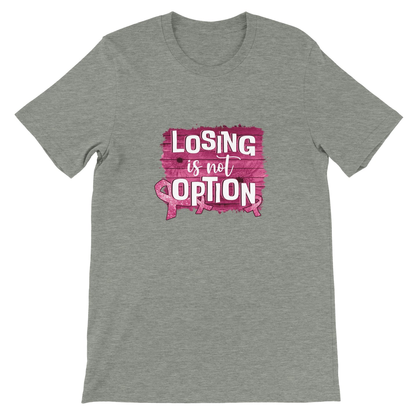 Budget Unisex Crewneck T-shirt/Losing-Is-Not-An-Option