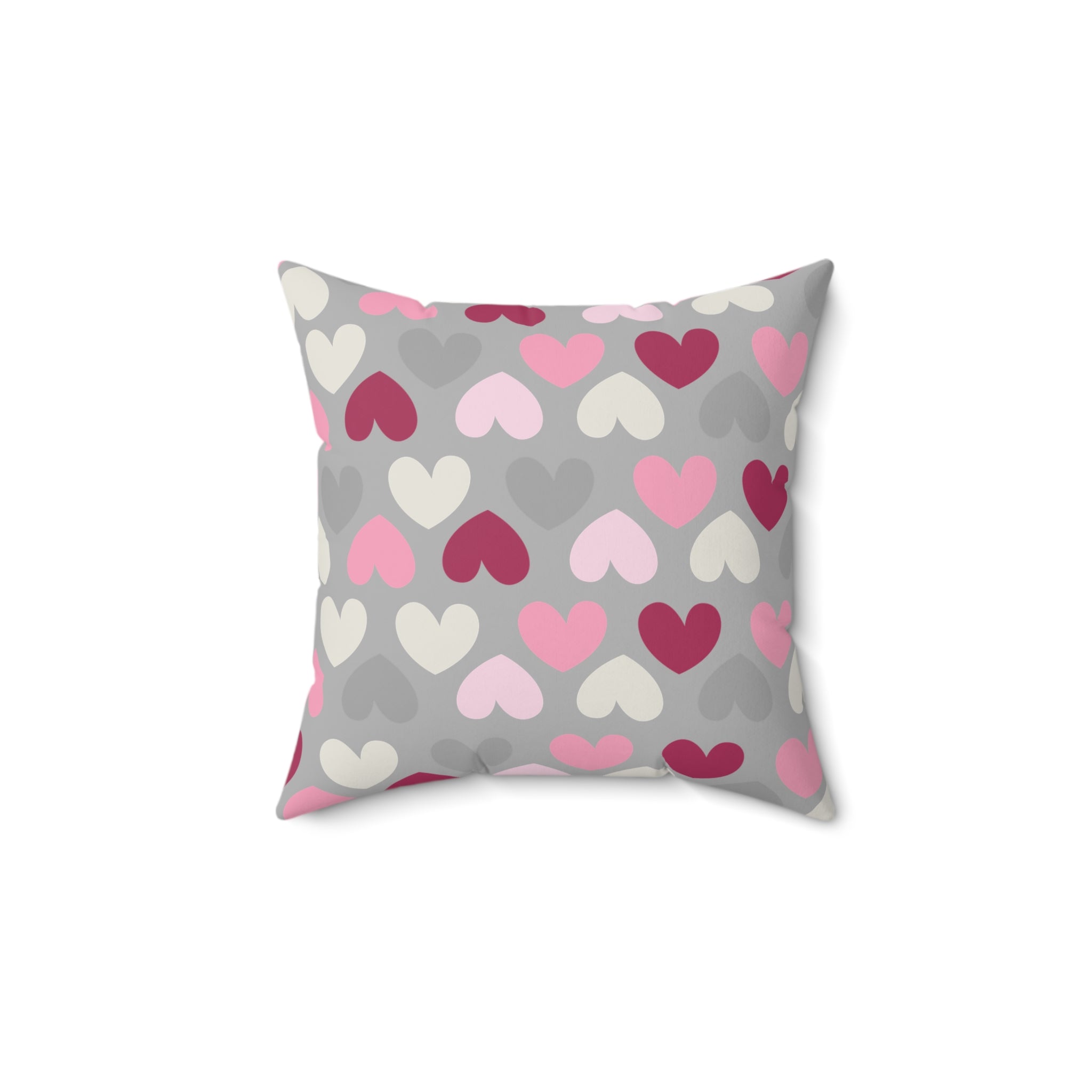 Valentine Hearts/Spun Polyester Square Pillow - Enet Images