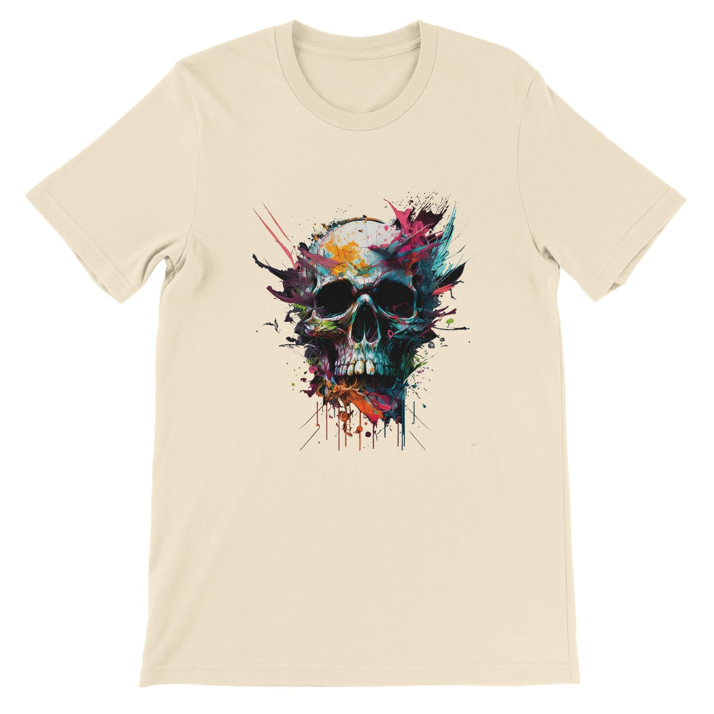 Budget Unisex Crewneck T-shirt/Skull-Art