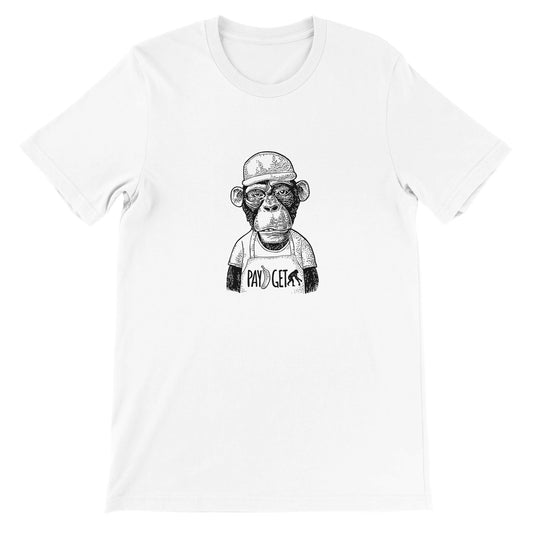 Budget Unisex Crewneck T-shirt/Monkey-Banana