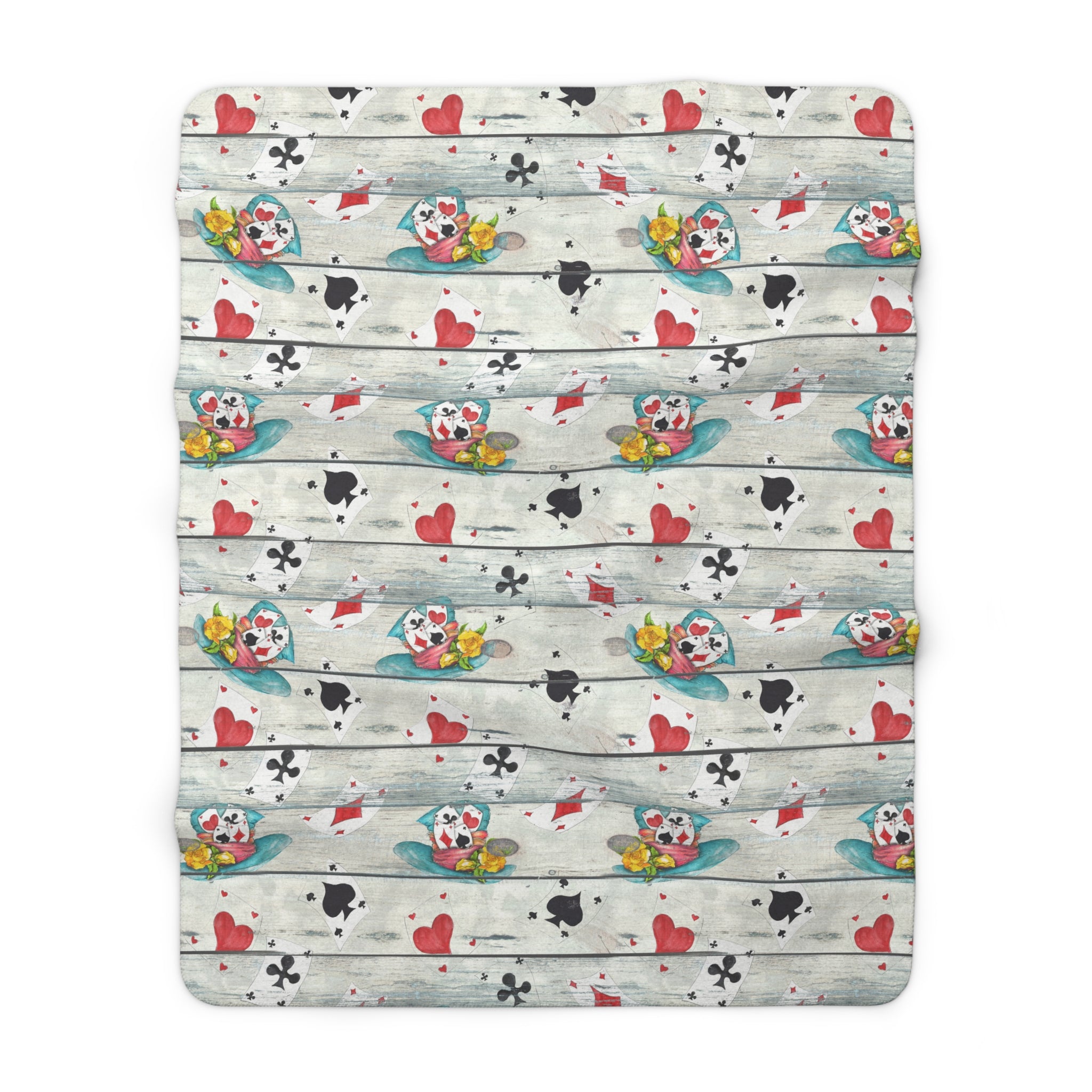 Love Cards/Sherpa Fleece Blanket - Enet Images