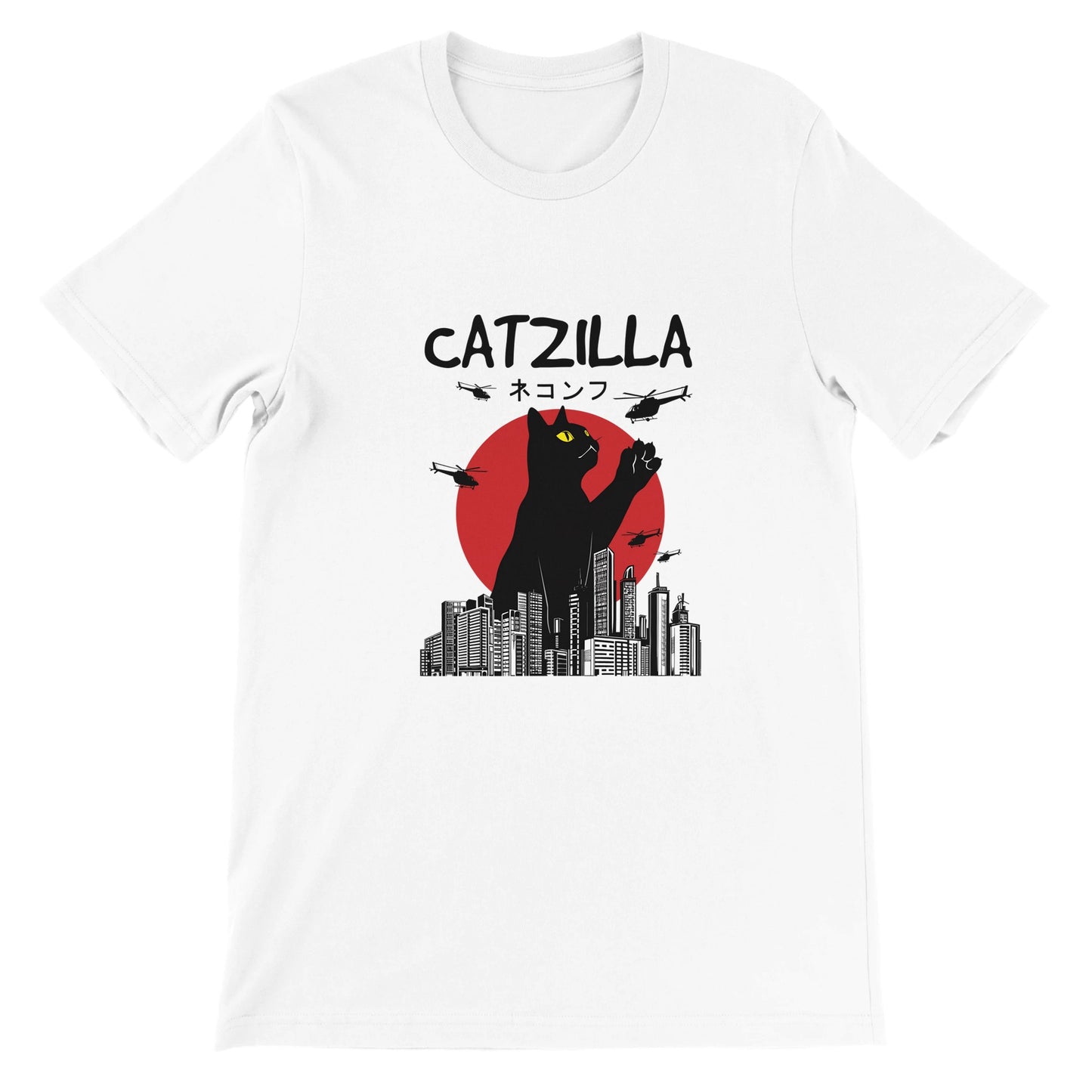 Budget Unisex Crewneck T-shirt/Catzilla