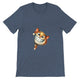 Budget Unisex Crewneck T-shirt/Funny-Cat-Peeking - Enet Images