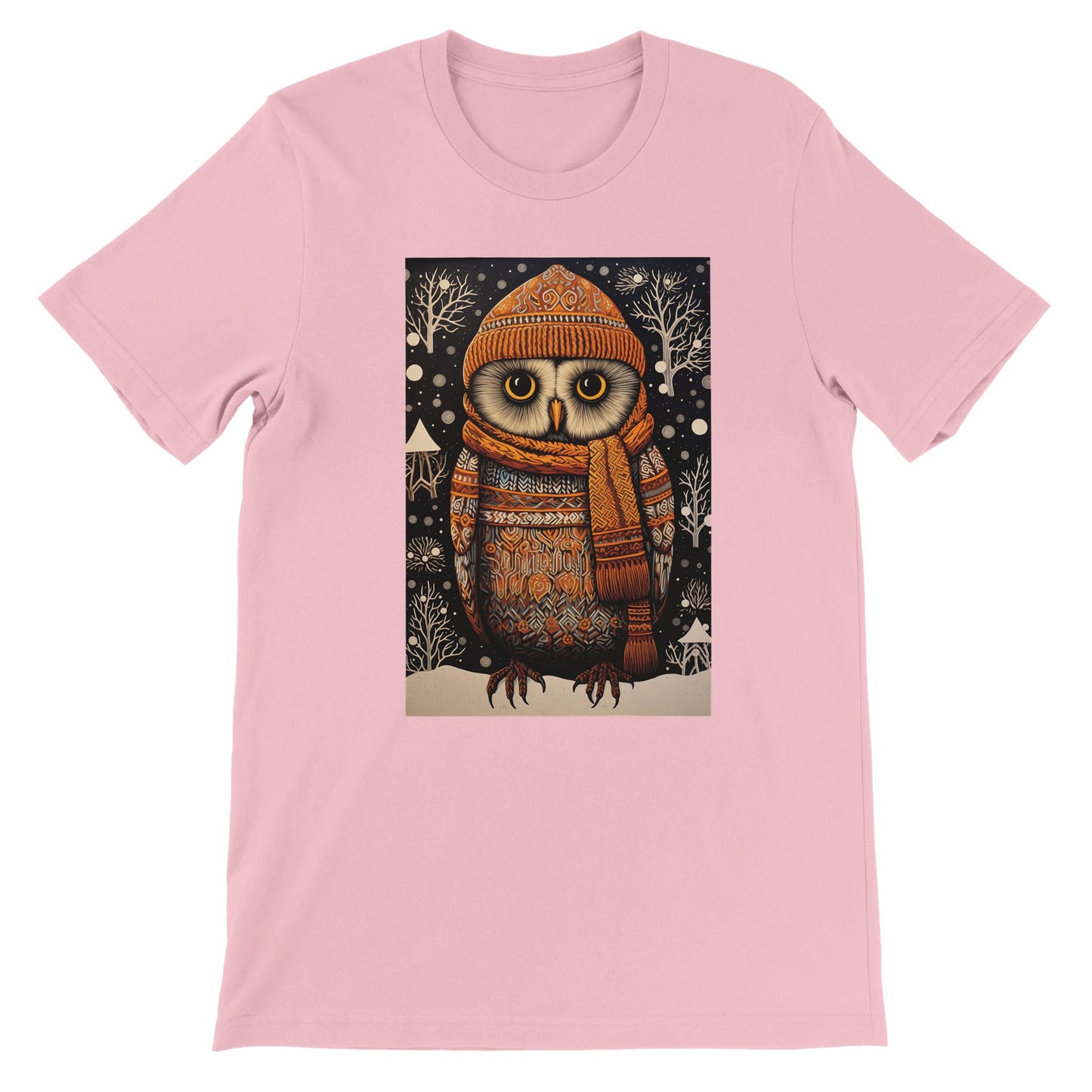 Budget Unisex Crewneck T-shirt/Owl-Winter