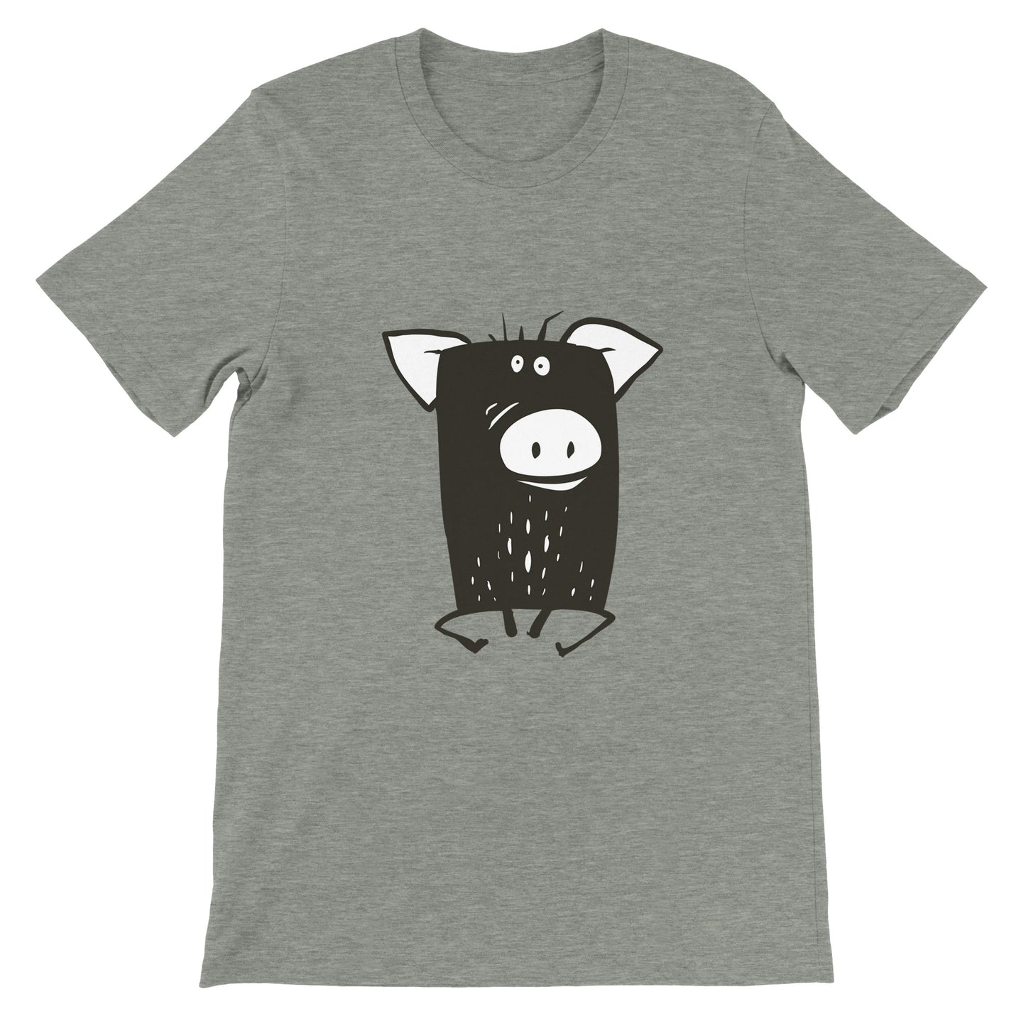 Budget Unisex Crewneck T-shirt/Funny-Pig