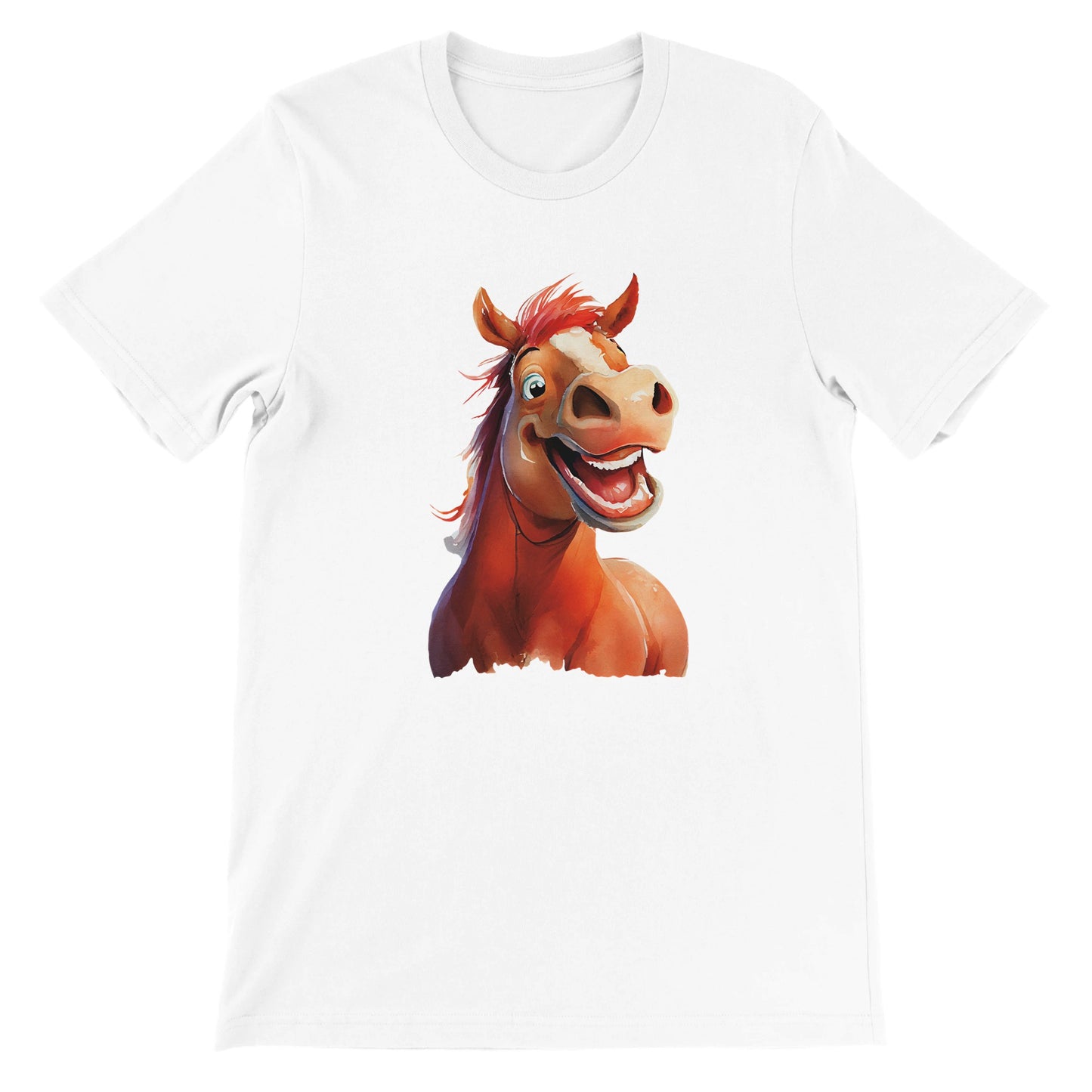 Budget Unisex Crewneck T-shirt/Happy-Horse