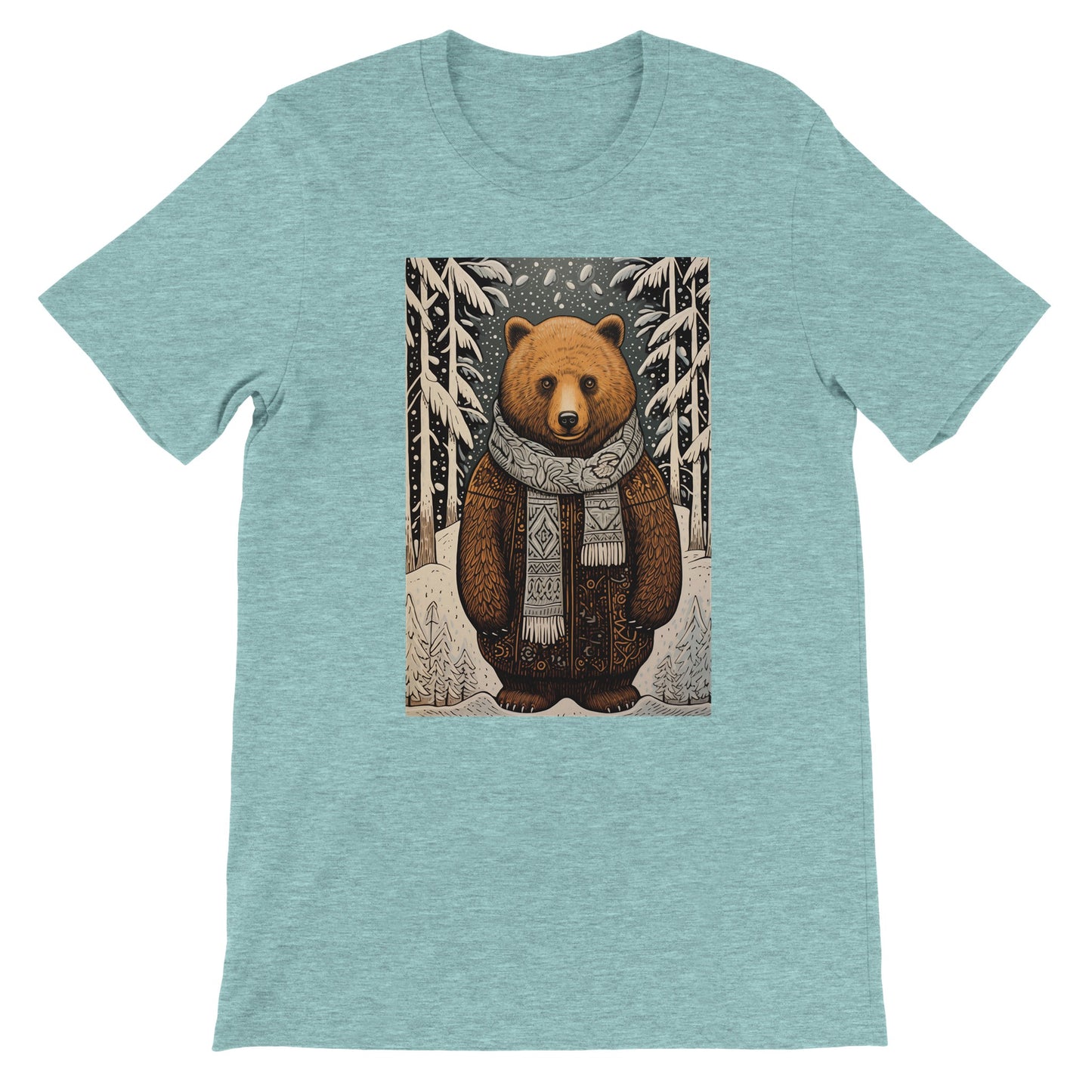 Budget Unisex Crewneck T-shirt/Bear-Winter