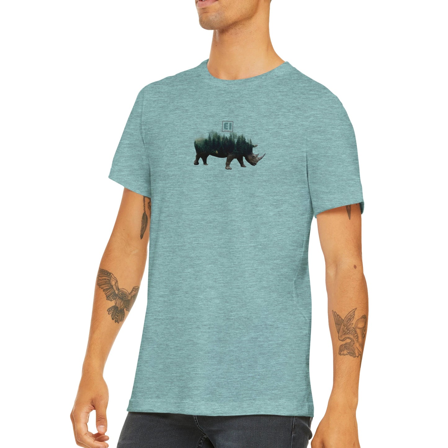 Budget Unisex Crewneck T-Shirt/Nashorn-Natur