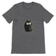 Budget Unisex Crewneck T-shirt/Funny-Hairy-Black-Cat - Enet Images