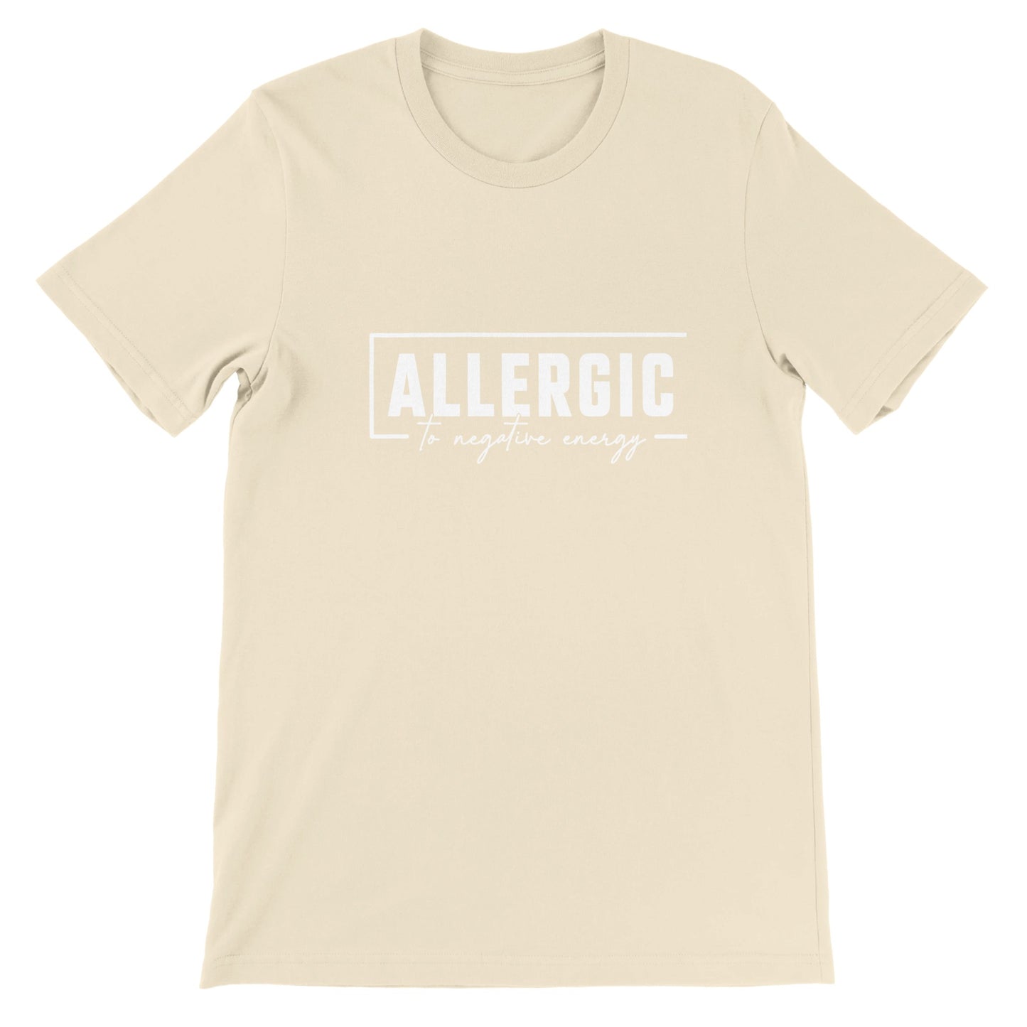 Budget Unisex Crewneck T-shirt/Allergic/To-Negative-People