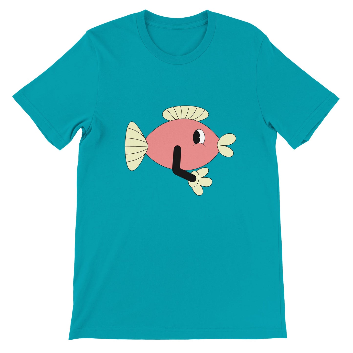 Budget Unisex Crewneck T-shirt/Funny-Fish