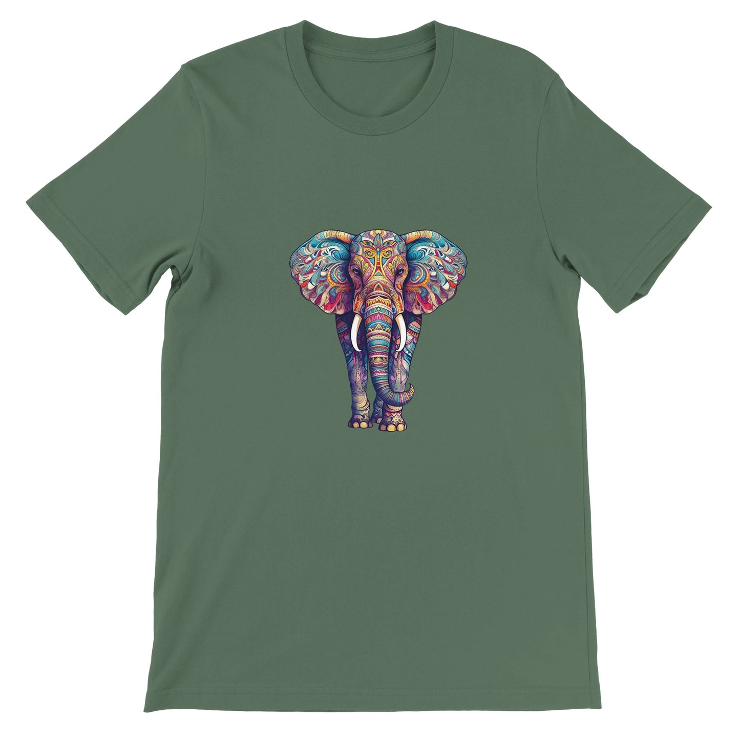 Budget Unisex Crewneck T-shirt/Elephant-Art