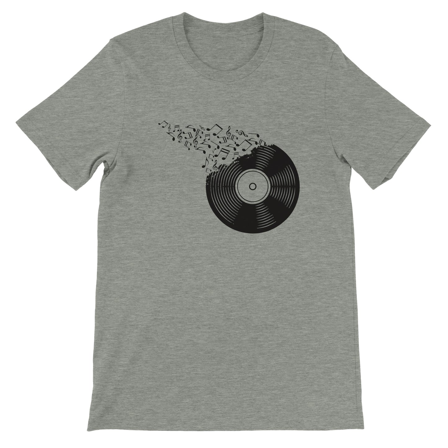 Budget Unisex Crewneck T-shirt/Vynil-Record-Music