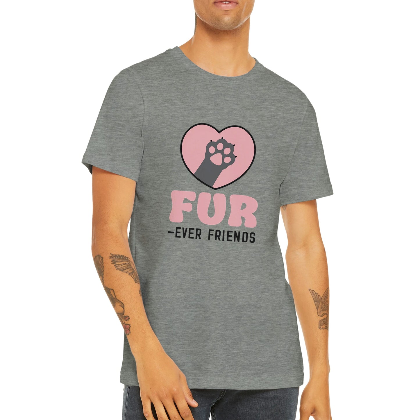 Budget Unisex Crewneck T-shirt/Fur-Ever-Friends