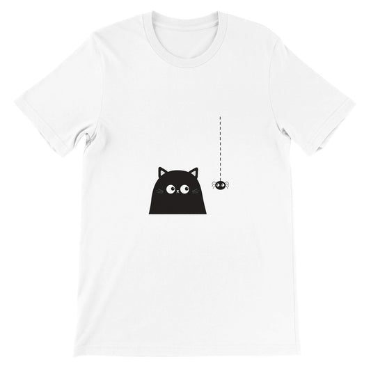 Budget Unisex Crewneck T-shirt/Cat-Spider