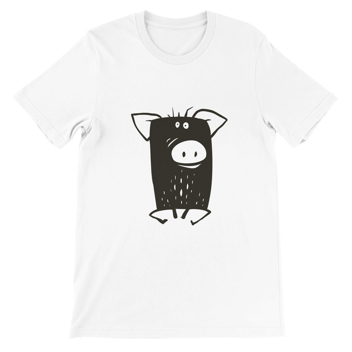 Budget Unisex Crewneck T-shirt/Funny-Pig