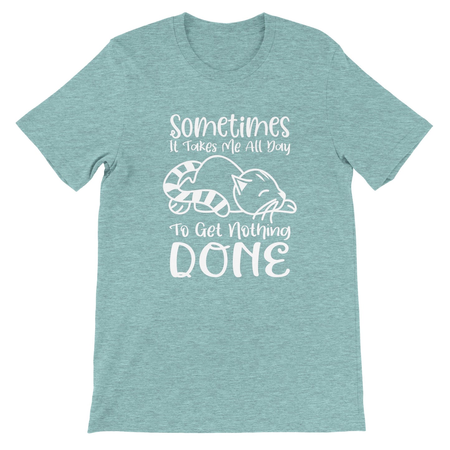 Budget Unisex Crewneck T-shirt/Sometimes-Cat