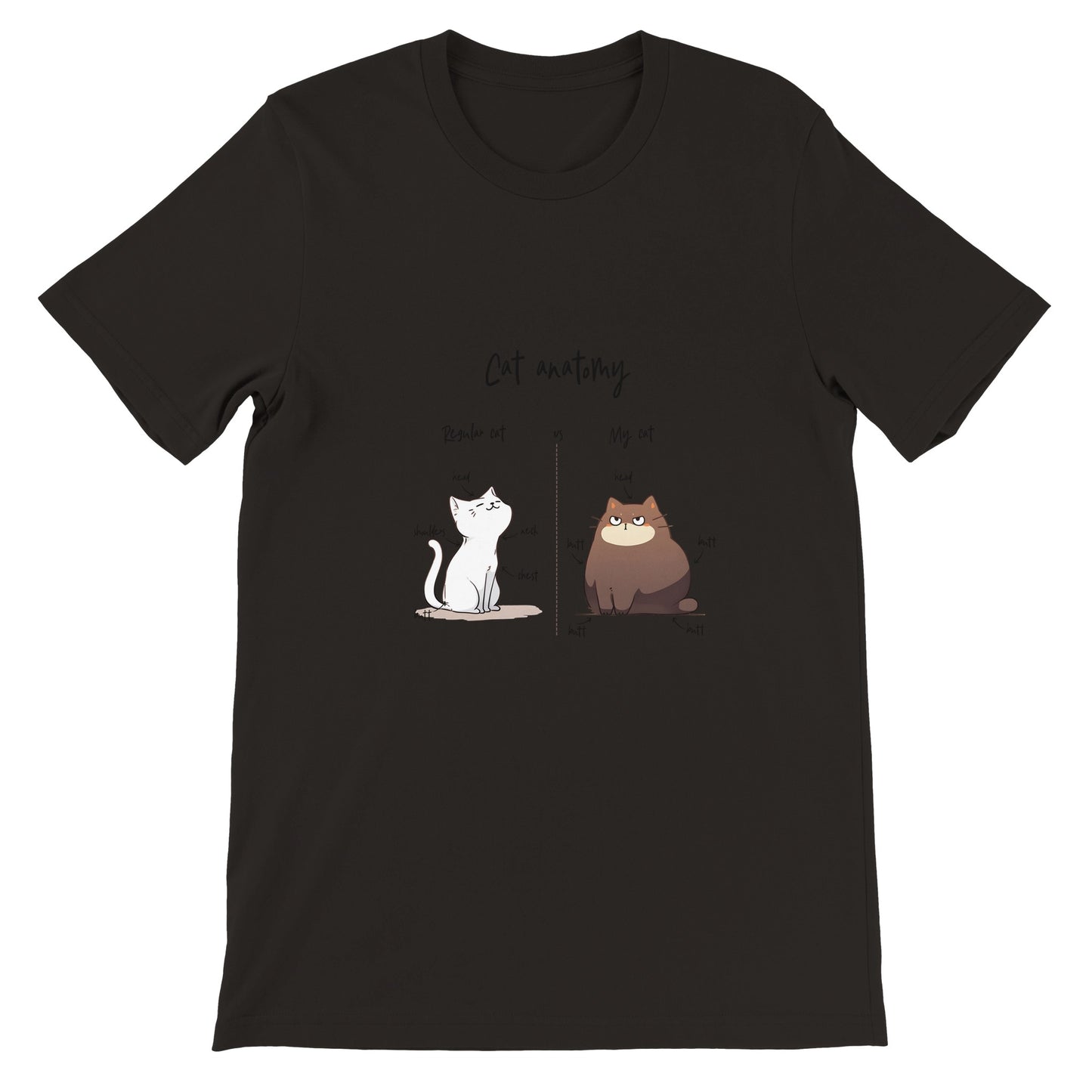 Budget Unisex Crewneck T-Shirt/Katzenanatomie