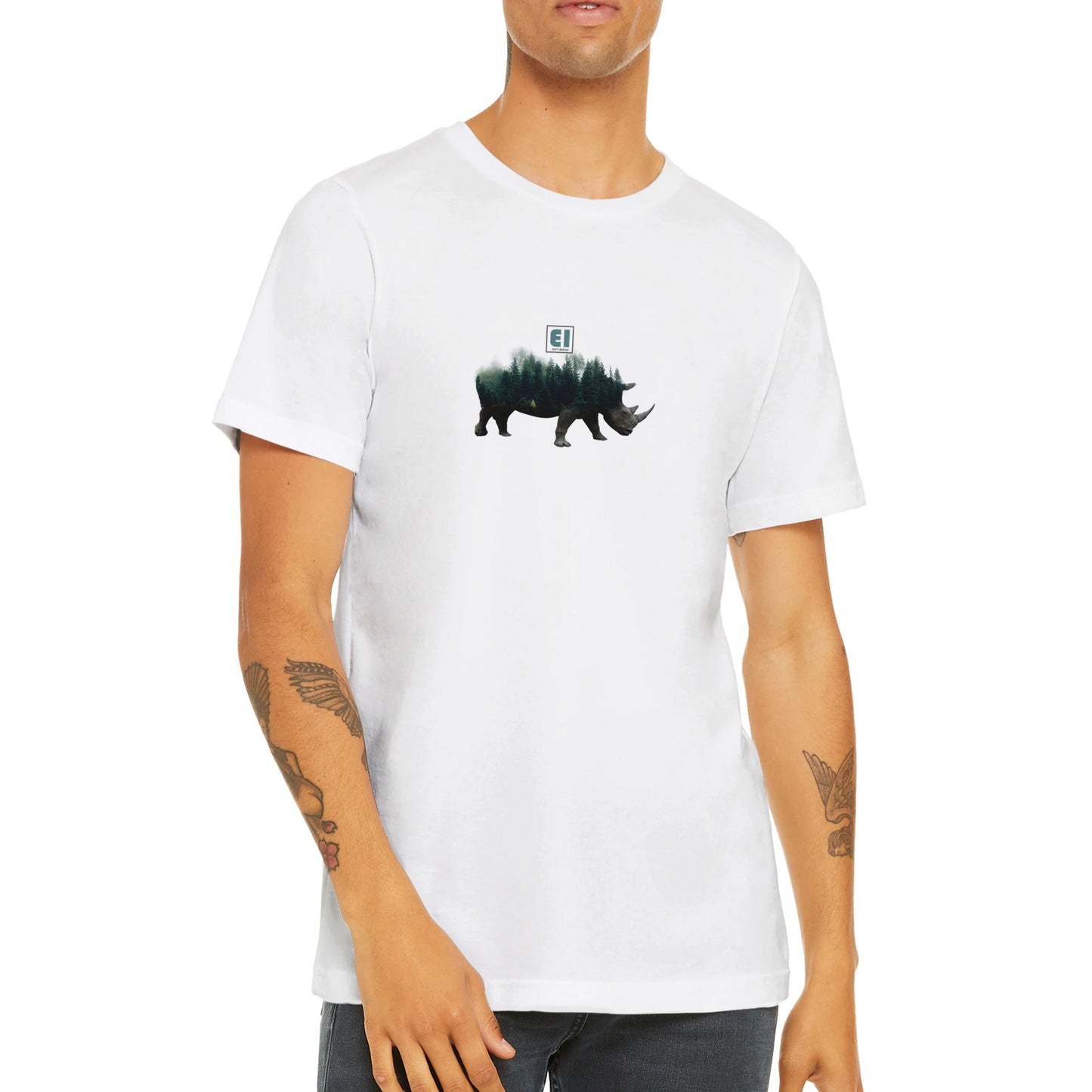 Budget Unisex Crewneck T-Shirt/Nashorn-Natur