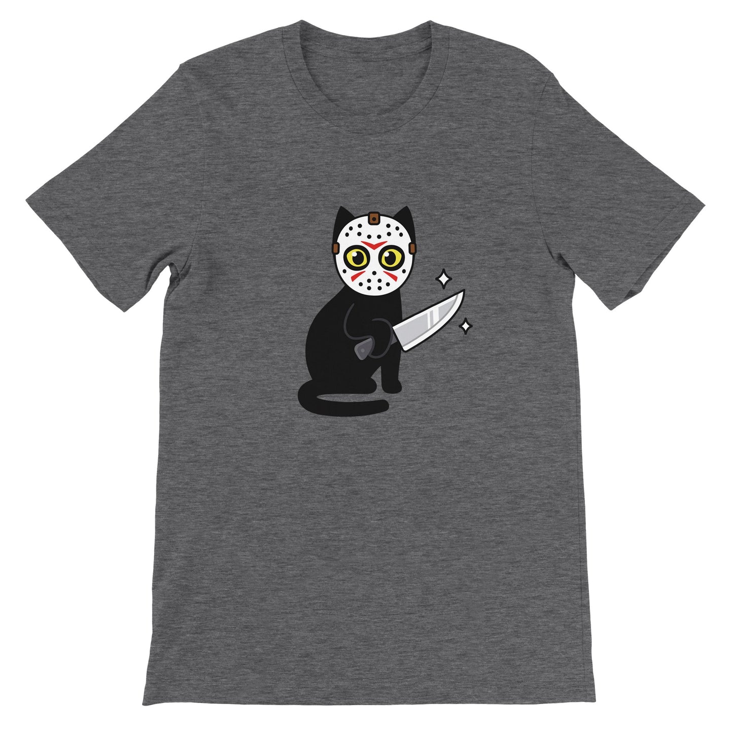 Budget Unisex Crewneck T-Shirt/Katzenmörder-Halloween