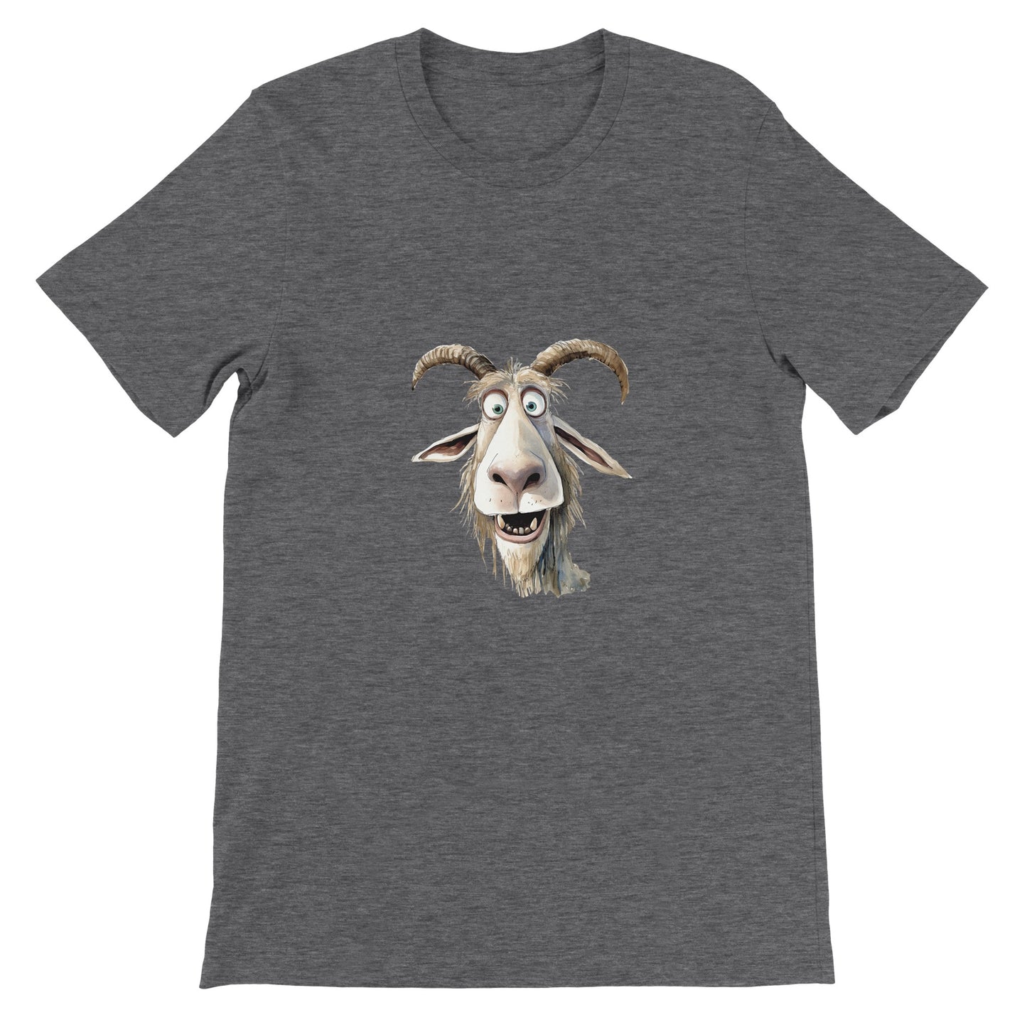 Budget Unisex Crewneck T-shirt/Funny-Goat