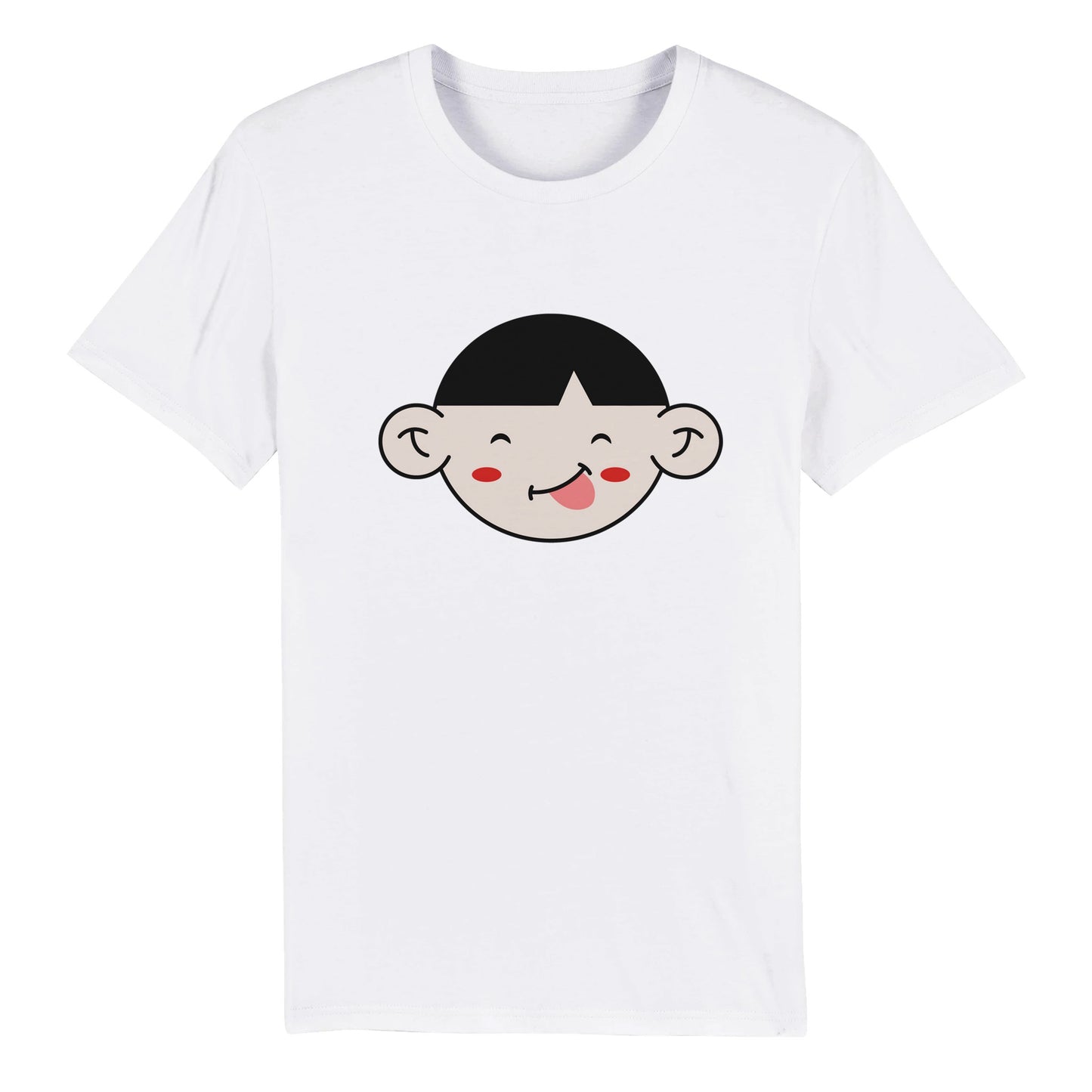 100% Organic Unisex T-shirt/Funny-Face-And-Red-Chicks