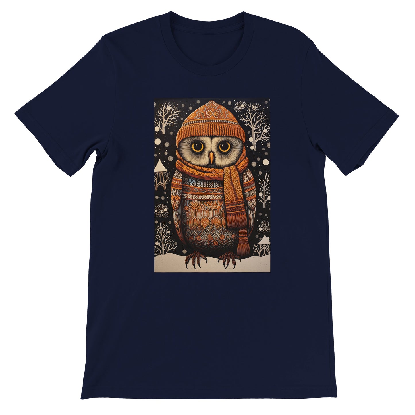 Budget Unisex Crewneck T-shirt/Owl-Winter