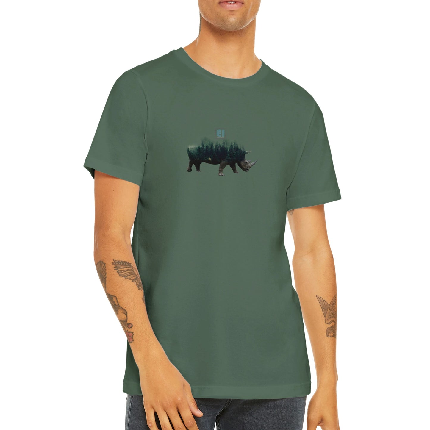 Budget Unisex Crewneck T-Shirt/Nashorn-Natur