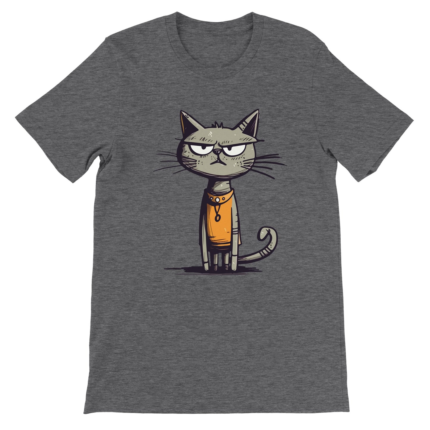 Budget Unisex Crewneck T-shirt/Egyptian-Funny-Cat