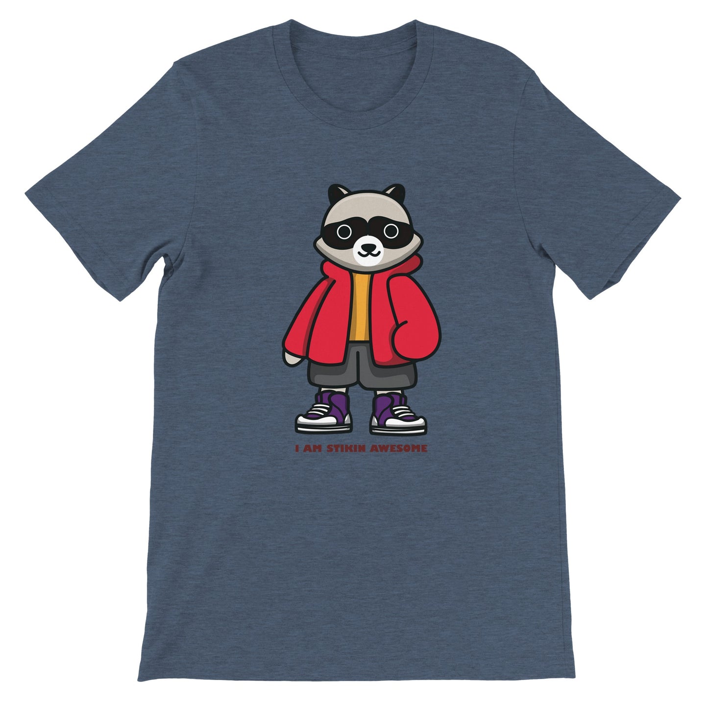 Budget Unisex Crewneck T-shirt/Skunk-Stikin-Awesome