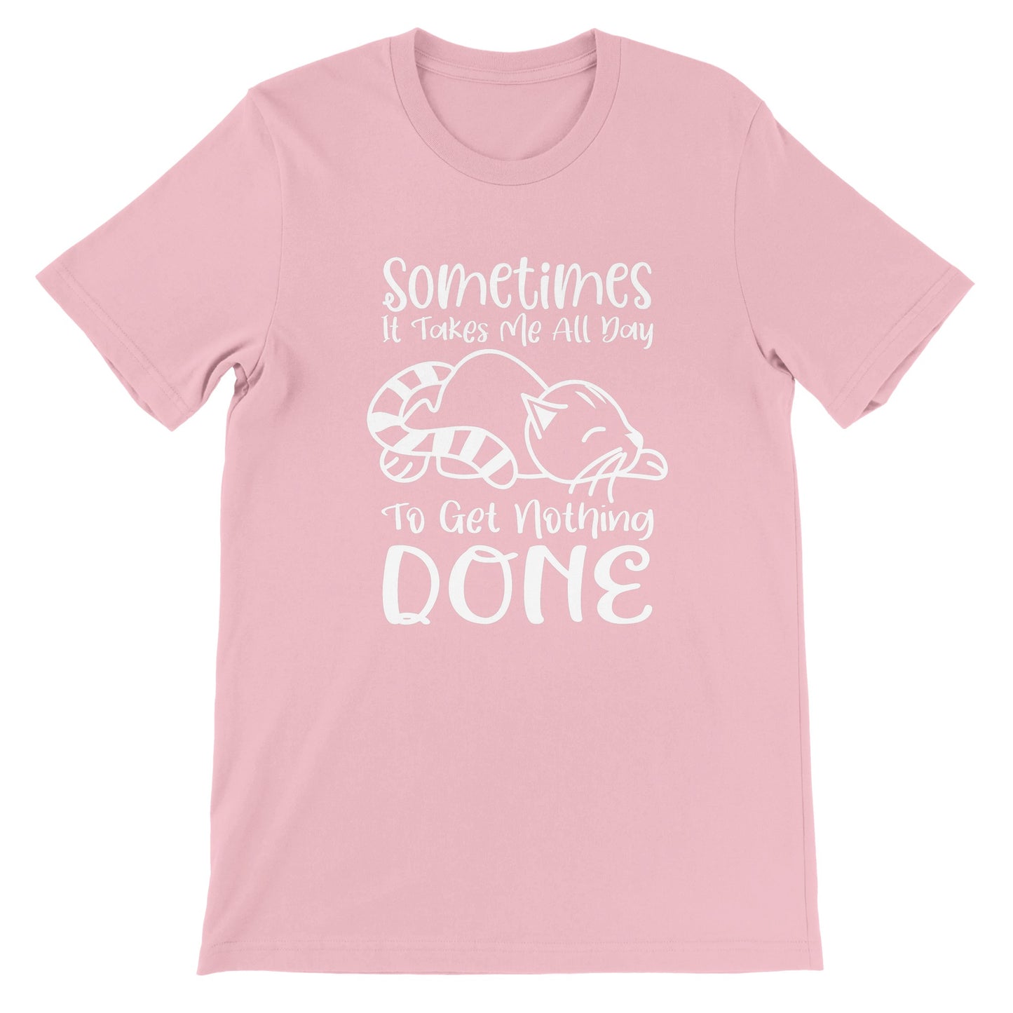 Budget Unisex Crewneck T-shirt/Sometimes-Cat