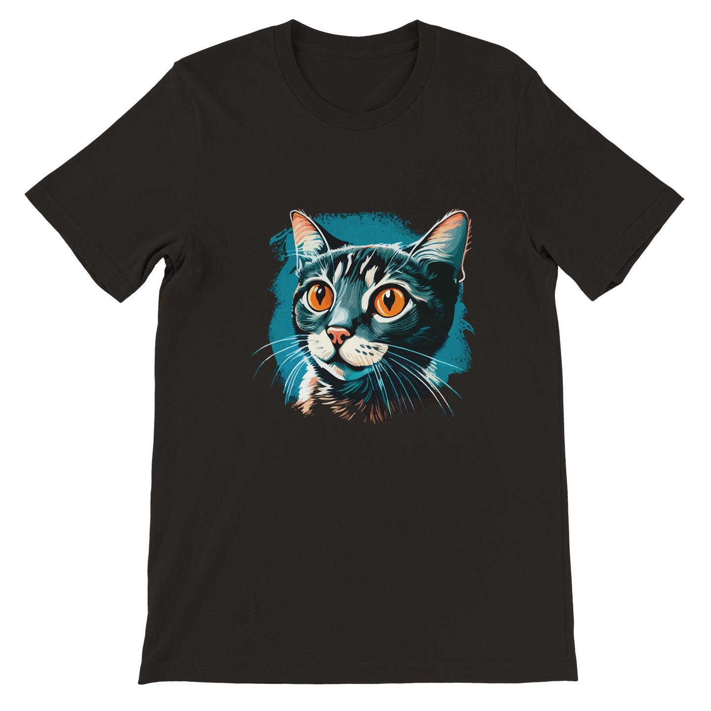 Budget Unisex Crewneck T-shirt/Blue-Cat