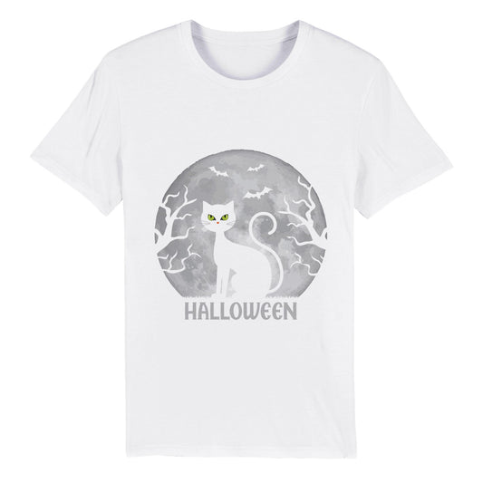 100 % Bio-Unisex-T-Shirt/Halloween-Grusel-Katze