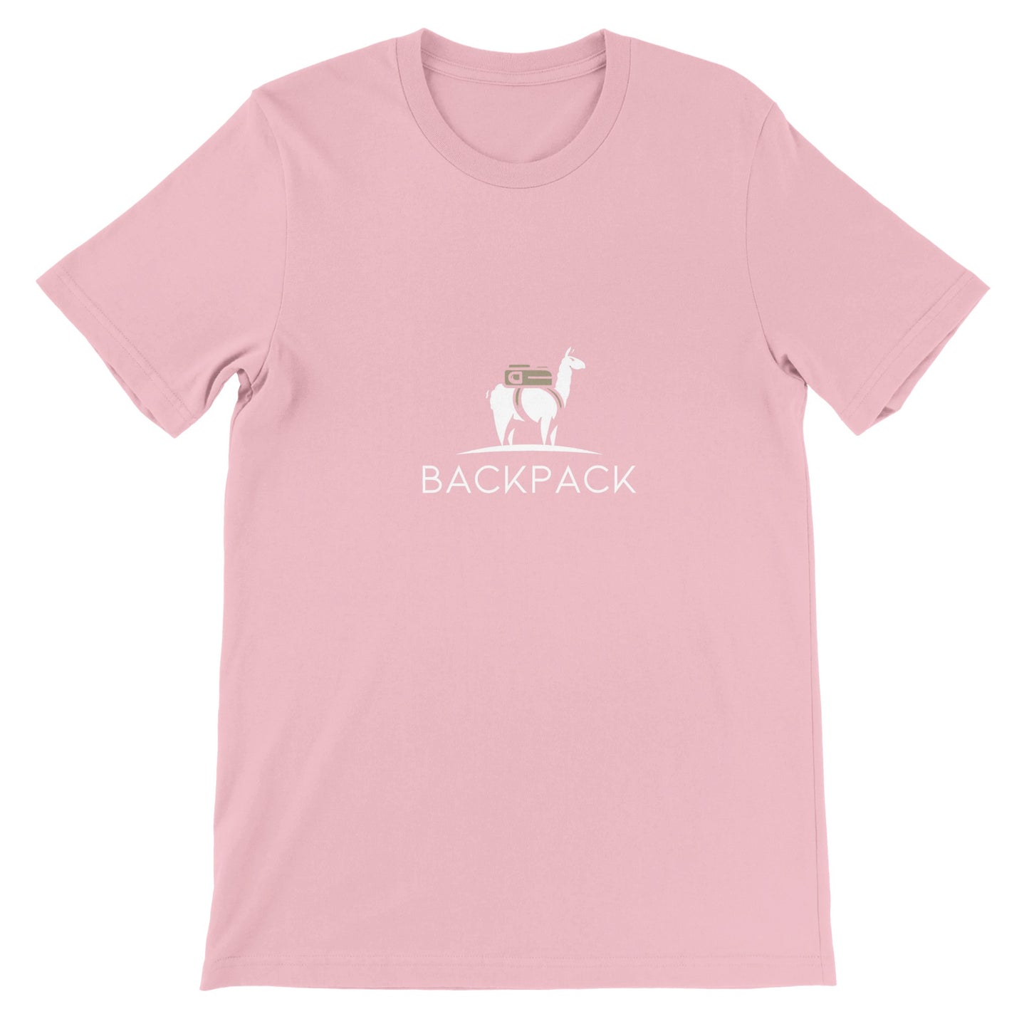 Budget Unisex Crewneck T-shirt/Lama-Backpack