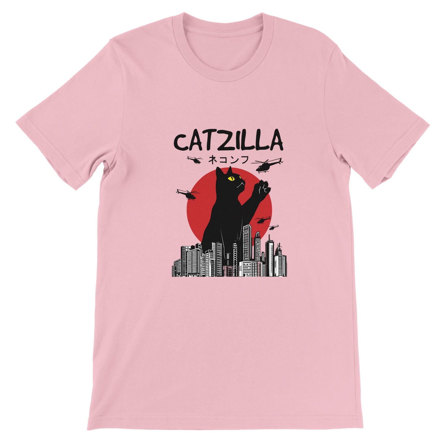 Budget Unisex Crewneck T-shirt/Catzilla