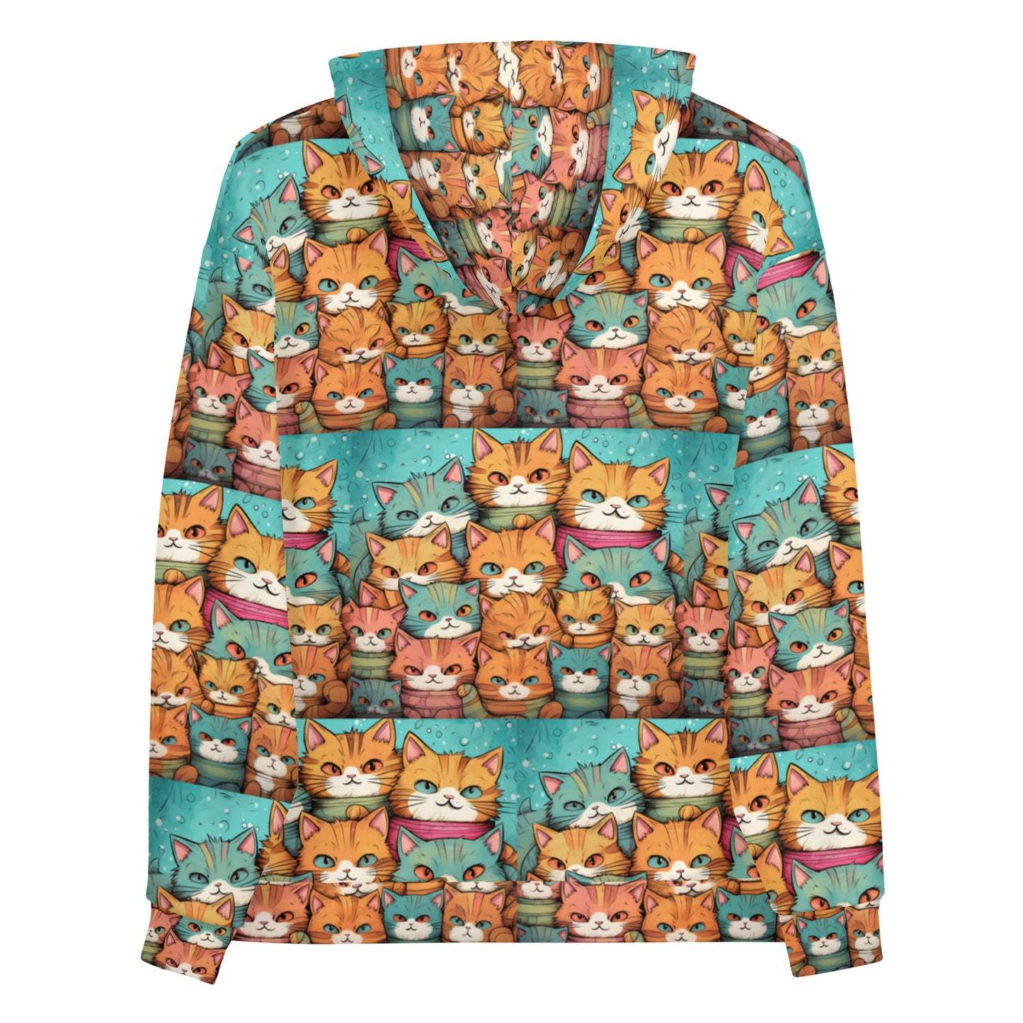 All-Over Print Unisex Hoodie/Crowd-Of-Cats