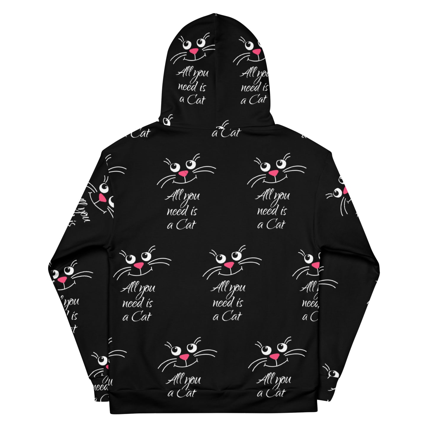 All-Over Print Unisex Hoodie/All-I-Need-Is-A-Cat